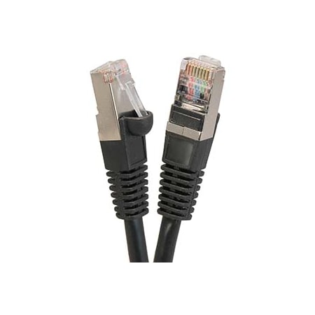 Bestlink Netware CAT5E Shielded (FTP) Ethernet Network Booted Cable- 100Ft- Black 100611BK
